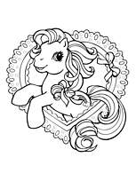 coloriage petit poney coeur